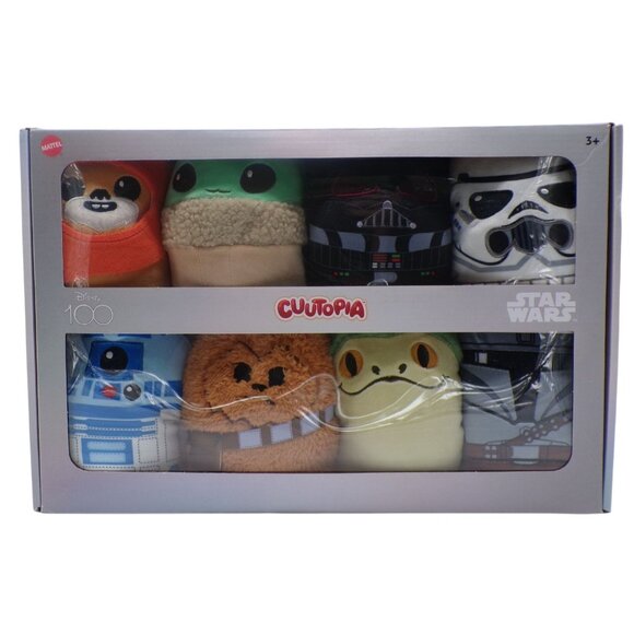 Disney Star Wars 100th Anniversary 2023 Cuutopia Plush Set-8 5" Grogu Yoda - Picture 1 of 5